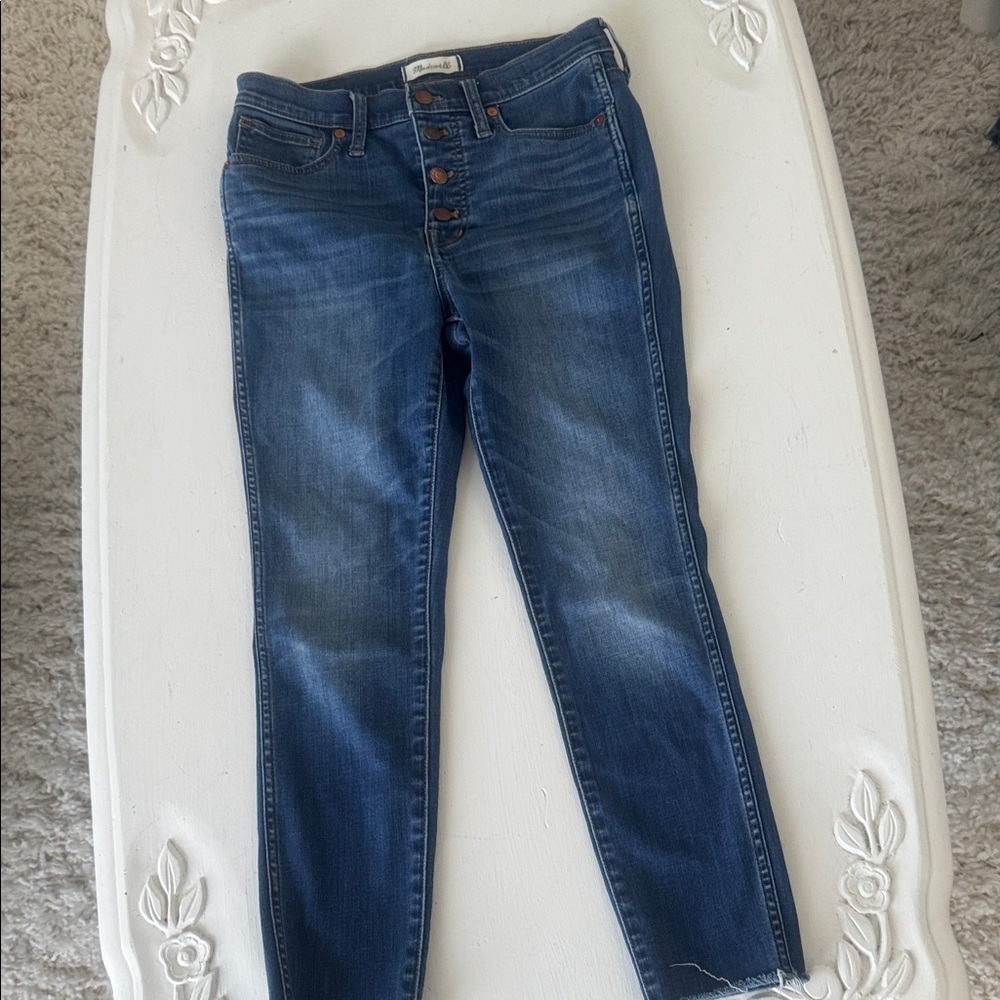 Madewell High Rise Dark Blue Jeans